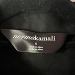 Norma Kamali  Shirt Size 6 Black Basic Hidden Button Pockets Boxy Swing Blazer Photo 5