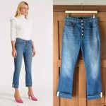 Veronica Beard  Carolyn HighRise Baby Boot Jeans Pacific Blue Cut: 233 size 8/29​ Photo 1