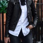 ALL SAINTS Range Leather Biker Jacket Vest  Photo 2