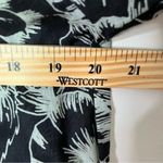 Mille Florian Top NWT Button Front Floral Blouse in Black Hibiscus Women’s XS Photo 11