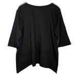 NWT Art To Wear M Cupcake International Oversized Tunic Top Seven Fish For Luck Black Size M Photo 2