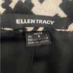 Ellen Tracy  Women Jacket 6P‎ Black Cream Geometric Print Wool Blend Artsy Career Photo 1