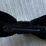 Black pearl heart clip in hair bow Photo 1