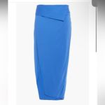 Michelle Mason NWT Wrap-effect satin-crepe midi skirt in Periwinkle - size 4 Photo 2