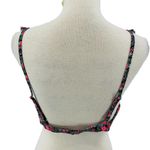 Aeropostale Live Love Dream Floral Ruffle Triangle Bikini Top Large Photo 3