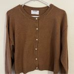 Old Navy  Brown Button-Up Women's Sweater Photo 2