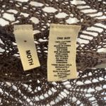 Moth Anthropologie Asymmetrical Brown One Size Cascade Cardigan Boho Festival Photo 4