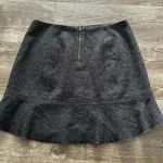 Madewell  Size 2 Atelier Skirt Gray Wool Blend High Waist Pleated A Line Flare Photo 6