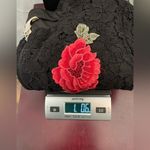 Adiva Black Lace‎ Jacket Floral Rose Long Sleeve Full Zip Front Size 1X Red Photo 7