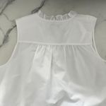 Tommy Bahama Agua Amara Top White Size Small Resort Wear Coastal Ruffle Blouse Photo 8