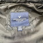American Eagle Outfitters XS Puffer Vest Black Full Zip Button Front Sleeveless Photo 6