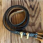 Vintage Apple Acc Of New York Belt Dark Green Snakeskin Photo 0