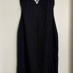 ZARA NWT LINEN BLEND STRAPPT MIDI DRESS Photo 11