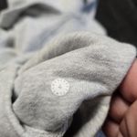 Lululemon Womens Warm Down Hoodie Heathered Vapor Sz 4 Gym Athleisure Workout Photo 5