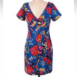 Anthropologie Plenty Tracy Reese Frankie Blue Floral Bird Dress Size 4 Small Photo 2