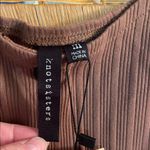 Knot Sisters  Brown Sleeveless Button Midi Dress Photo 2