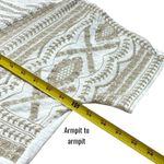 J. Jill White and Tan Embroidered Bohemian Milk Maid Renaissance Blouse XL Photo 8