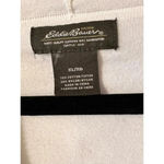 Eddie Bauer  XL White short sleeve full zip hoodie CLASSIC preppy 100% Cotton Photo 2