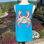 Oversized Boutique Beachy Blue Tank Top Photo 9