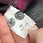 UnTuckIt Burgundy Grey Grey‎ Plaid Long Sleeve Button Front Shirt Womens Size 10 Red Photo 3