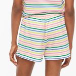 J. Crew Factory Multicolor Striped Pajama Shorts Size 3X Pink Photo 1