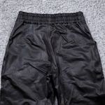 Spanx  Leather Like Jogger Size Small Black High Rise Faux 20283R Pull On Photo 3