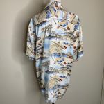 Campia Tropical Beach Poker Camp Shirt Sz Medium Blue Photo 1