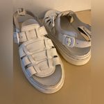 Dr. Martens women’s white leather white leather platform sandals size 12 wide Photo 6