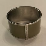 Vince Camuto Women’s Cuff Bracelet, Putty Gray & Silver, 2-1/2” Round, Jewelry Photo 1