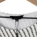 Misook  Mixed Stripe Sleeveless Knit Midi Dress White Black Sz XL NWT Photo 8