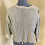 I.MADELINE Gray Sweatshirt with Floral Embroidery Size S Photo 8