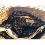 B Makowsky  Pebble Leather Shoulder Bag Gold Accents Photo 5