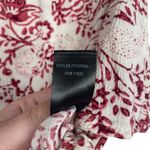 Lulus  Women’s Strapless Paisley Elastic Blouse in White/Pink Size S Photo 1