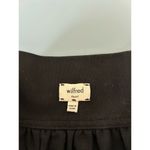 Aritzia Wilfred womens mini skirt size 4 stretchy zipper in front Black Photo 2