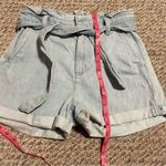 EXPRESS Paperbag Belt Super High Rise Shortie Short- Size 0 Photo 6