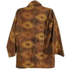 RF Textiles Gold Brown Kimono Blazer Open Cardigan Women's Size 0 Tribal Photo 1