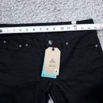 prAna  Kara Rolled Skinny Jeans Black Size 2 26 Stretch Cuffed Low Rise Photo 7