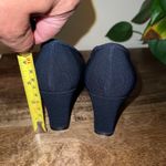 Lifestride Womens 7M Blue Fabric Block Heel Pumps Career Wear Comfort Workwear Black Size 5 Photo 3