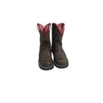 Ariat  Fatbaby Cowboy Boots Women Sz 8.5 B Brown Leather Pink Trim #10010809 Photo 2