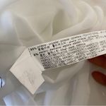 ZARA  short asymmetrical mini dress in off-white Photo 9