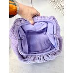 Bottega Veneta Towel Effect Ruched Purse Clutch Handbag Lilac Photo 7