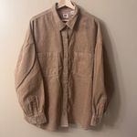 New Levi's Women's Corduroy Remi Utility Shirt In Brown Ice Coffe Size 2XL NWT Photo 5