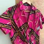 Ralph Lauren  Horse Bit V Neck Pink Knee Length Dress Photo 3