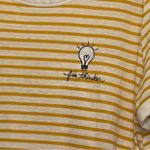 Old Navy  Free Thinker Yellow Striped T-Shirt Sz XXL Photo 1