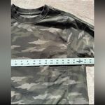 Athleta  Farallon Printed Sweatshirt Black Olive Camo Sweater Top Pullover Sz‎ Xs Photo 5