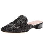 Kate Spade Black Glitter Mules Photo 0