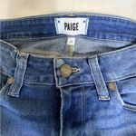 Paige Denim Blue Skinny Jeans Women’s 27 Raw Hem Stretch Mid Rise Photo 2