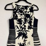 Lauren Ralph Lauren Navy Blue Cream Floral Striped Sheath Dress Womens 6 Preppy Photo 6