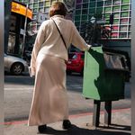 Nasty Gal Champagne Satin Maxi Skirt Photo 2