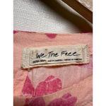 Free People We The Moon City Oversized Tunic Top Women XS Floral Pink Boho Linen Photo 3